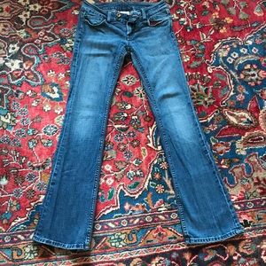 Miss Me Ultra Low Rise Bootcut Designer Denim 28
